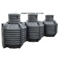 Oczyszczalnia OP-3000/7 3x1000l, wlot fi160, nadstawka NZ-50 przydomowa drenażowa Oczyszczalnia OP-3000/7 3x1000l, wlot fi160, nadstawka NZ-50 przydomowa drenażowa