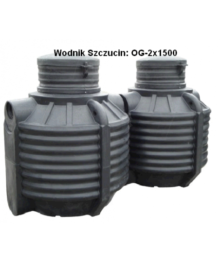 Oczyszczalnia OP-2000/5  2x1000l, wlot fi160, nadstawka NZ-30 przydomowa drenażowa
